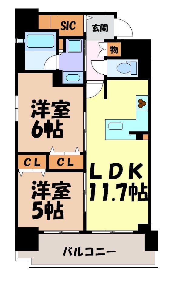 プレサンスロジェ泉 間取り図