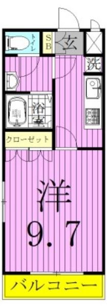 イコール・アルパイン 206号室 間取り