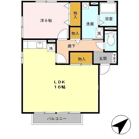 クレールハイム 間取り図