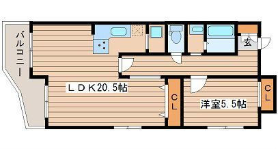 大阪府大阪市西区江戸堀３丁目 間取り