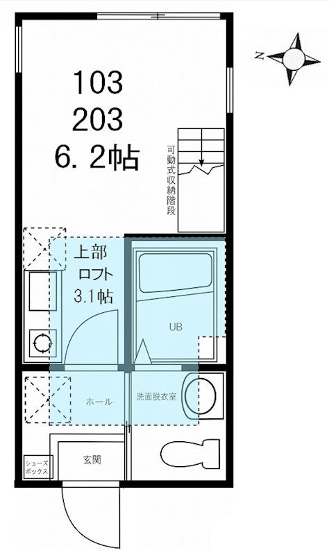 ハーミットクラブハウス菊名R 間取り図