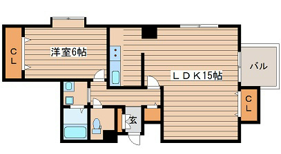 大阪府大阪市西区江戸堀３丁目 間取り