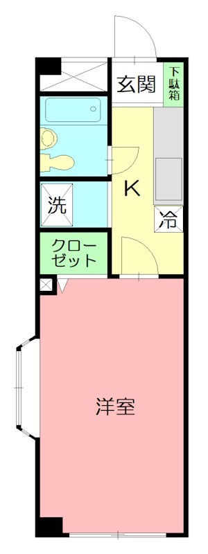 ハウスポートナルセ １F号室 間取り