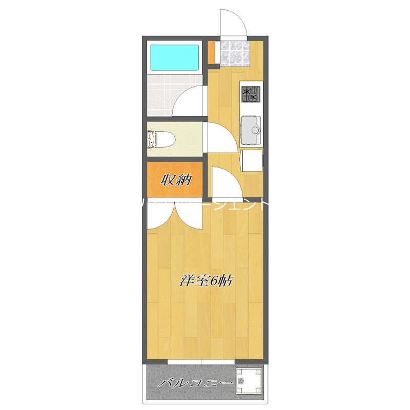 清水マンション 206号室 間取り