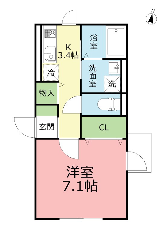 さくら湘南 102号室 間取り