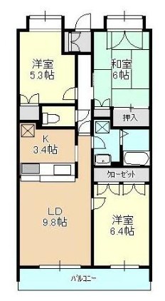 コーラルリーフ湘南 403号室 間取り