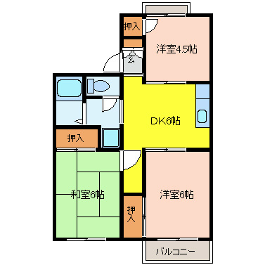 シティーハイツプロスパー 間取り