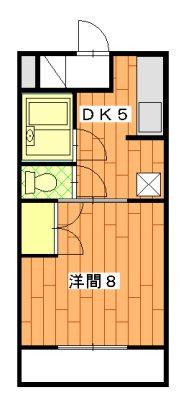 エスポアール 202号室 間取り