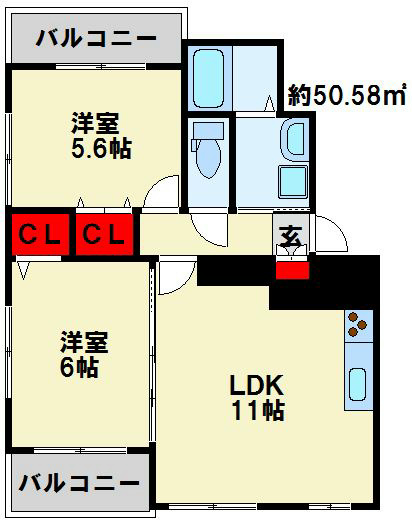 ガルデコート 間取り図