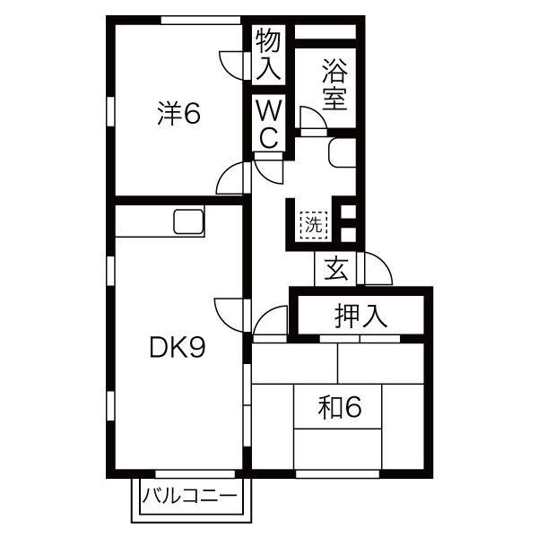 サンフォレスト上杉A棟 間取り