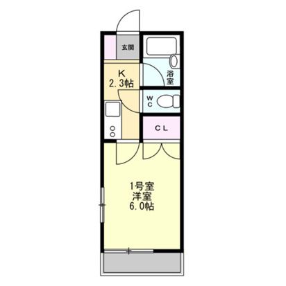 シャルム戸塚 101号室 間取り