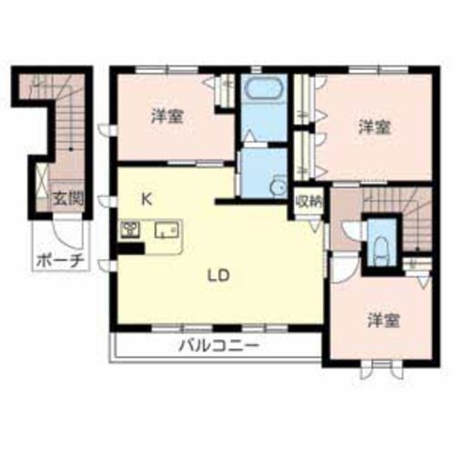 カンパーニュＢ 間取り図