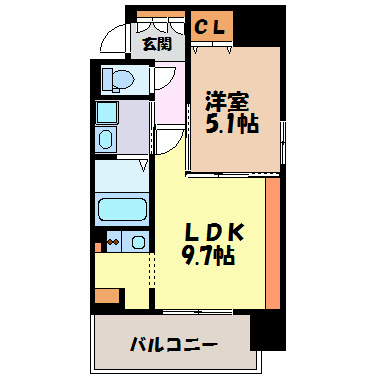 ルシェット白川公園 間取り図