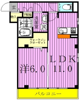 セレーノ.Ｋ 303号室 間取り