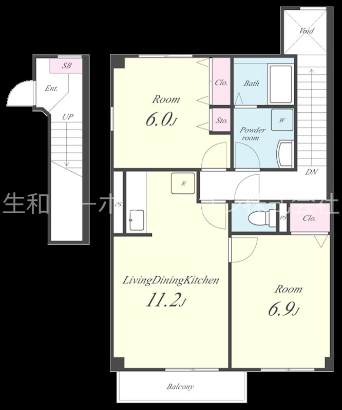 グランパルクA 間取り図