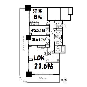 プラウドタワー名古屋栄 間取り