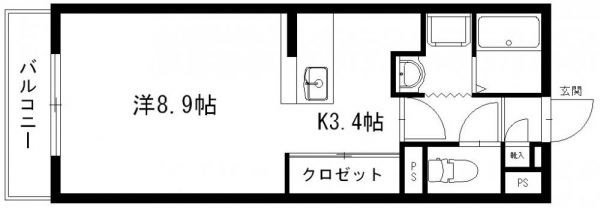 グランストーク上西 間取り図