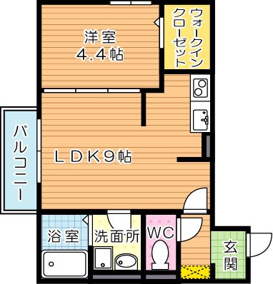 ソレールヴィラⅡ　C棟 間取り図