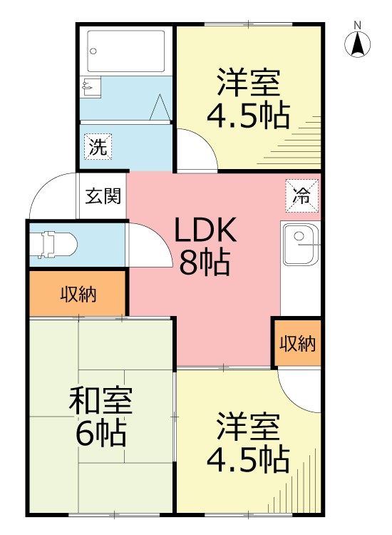 メゾン大井Ｂ 201号室 間取り