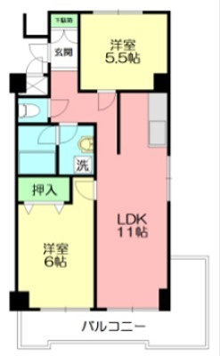 やませビル鵠沼 404号室 間取り
