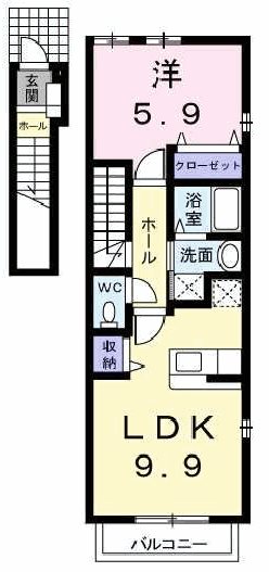 パインハースト　E 間取り図
