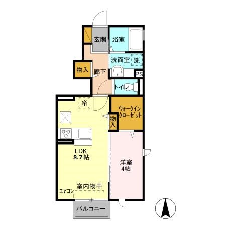 あぱらぎ 101号室 間取り