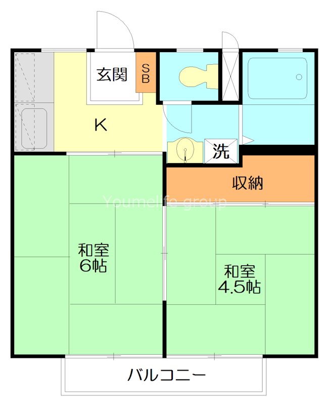 K'sハイツ 102号室 間取り