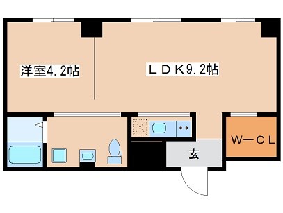 大阪府大阪市西区京町堀１丁目 間取り