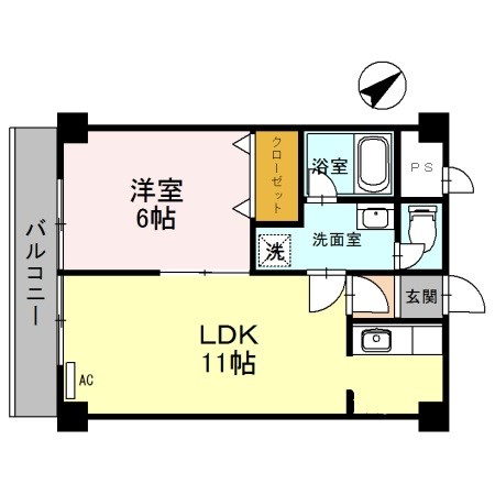 ジュネス堅田 間取り図