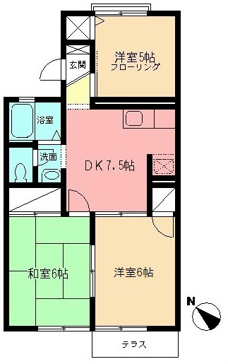 サンハイツ・ジュン 103号室 間取り