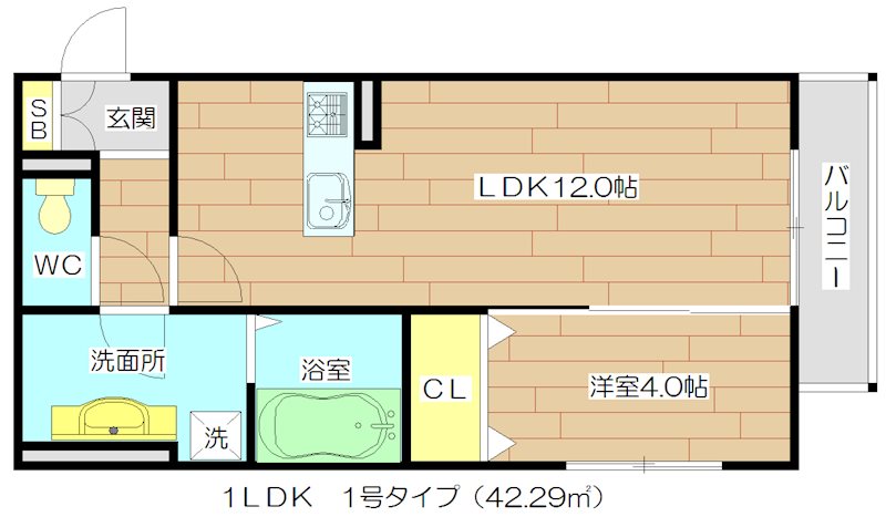 ヴァンクレール古曽部 間取り図