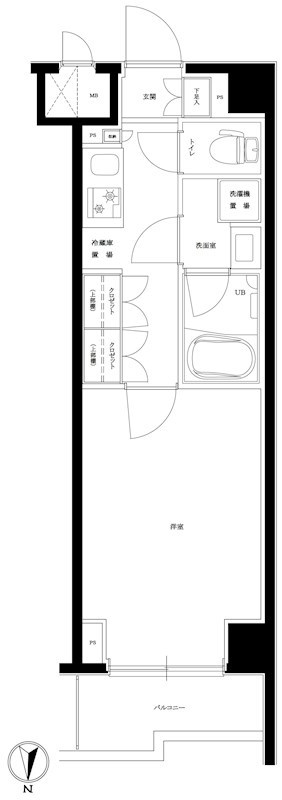 ルーブル南馬込六番館 間取り図