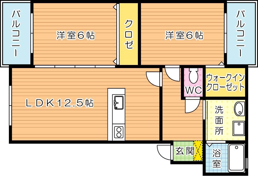 プレステージ大平 間取り図