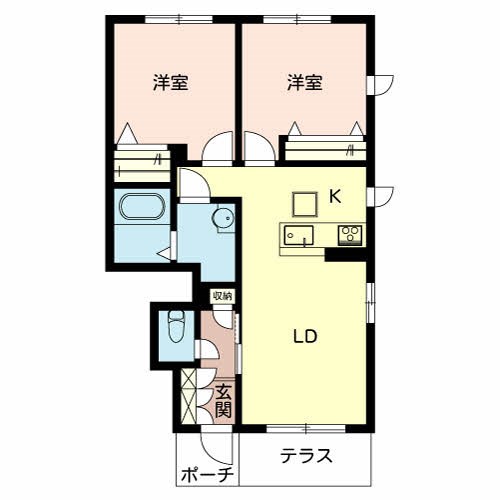 ランコントル 間取り図