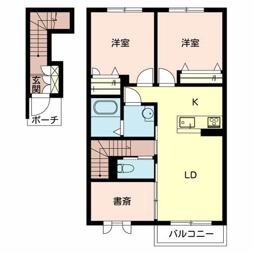 ランコントル 間取り図