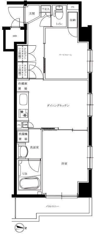 ルーブル南馬込六番館 間取り図
