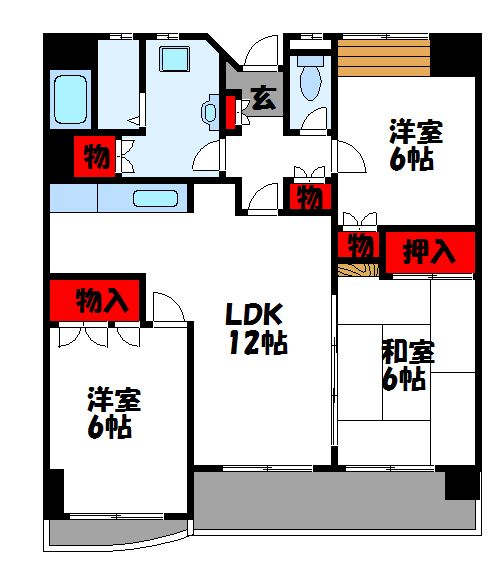 ステーション95  間取り