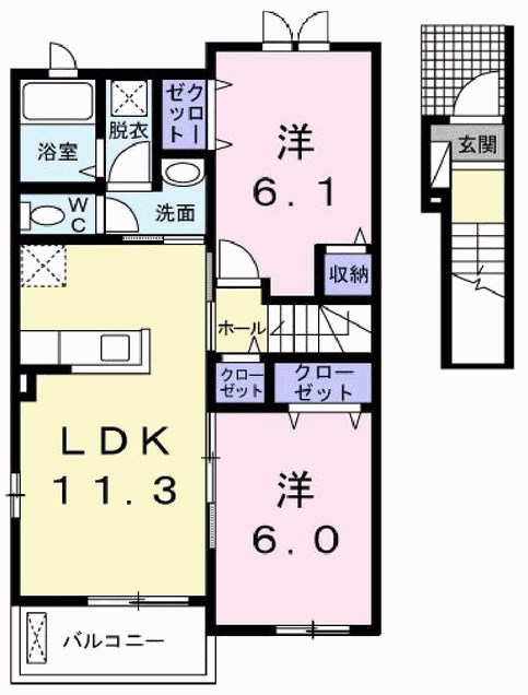 アバンツァート葉多 間取り図