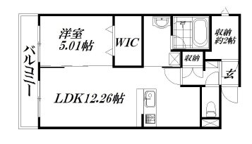フロイデミーツ半田山 303号室 間取り