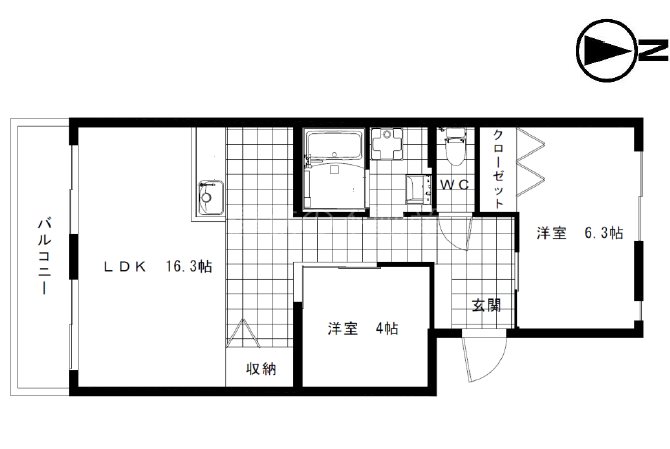 スカイキングⅡplus 間取り図