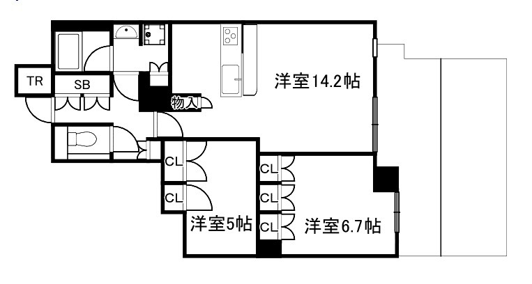 ソルレヴェンテ四条大宮 間取り