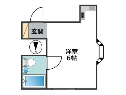 本橋メゾン 203号室 間取り
