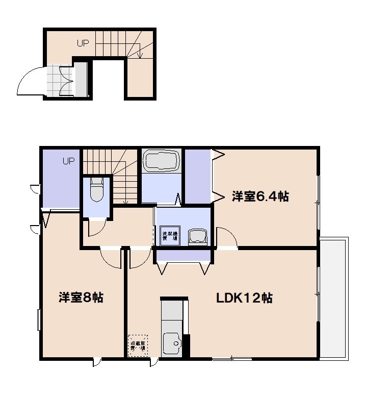 デルマール楽々園 間取り