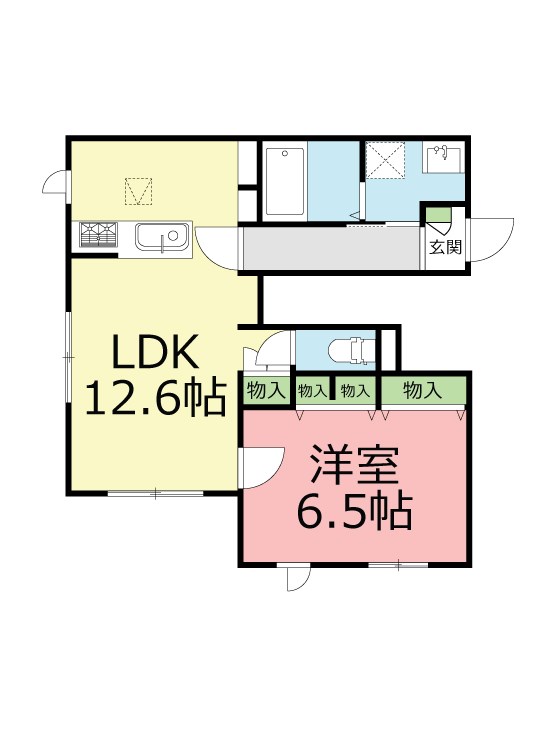 フォードアーズ鵠沼 101号室 間取り