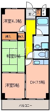 ブランシェ高安 間取り