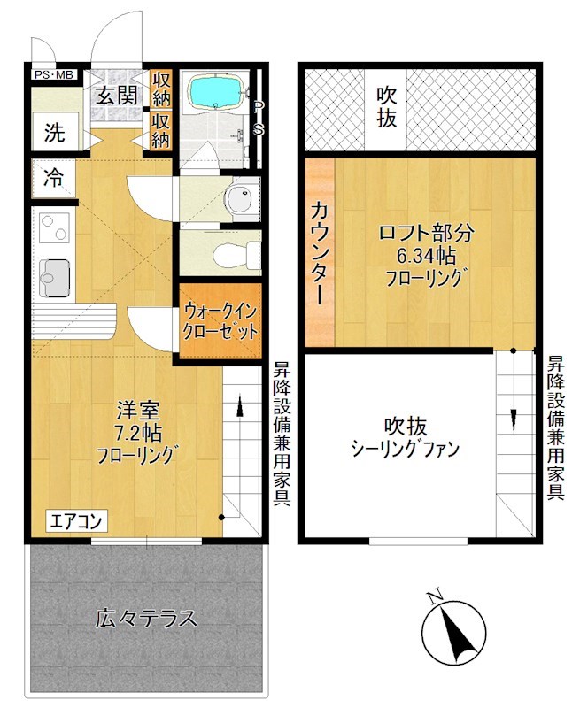 リヴェーラⅡ 105号室 間取り