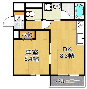 ルソイル 305号室 間取り
