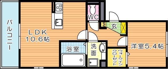 インペリアル大賀Ⅲ 間取り