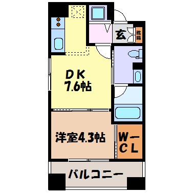 ＫＤＸ千早レジデンス 間取り図