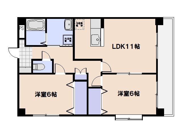 ルミエール伴丈木 202号室 間取り
